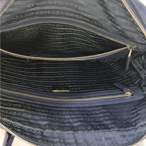 Prada Midnight Blue Leather Briefcase - Picture 4 of 5